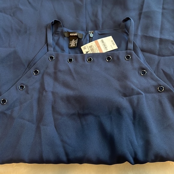 Alfani navy blue embellished dress - Picture 5 of 6